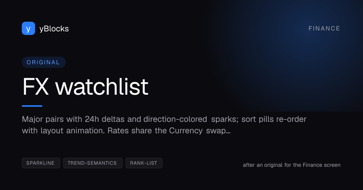 FX watchlist cover