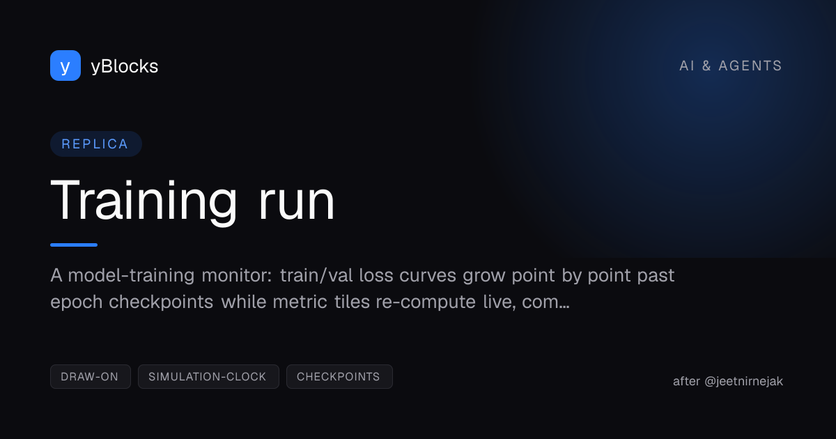Training run cover